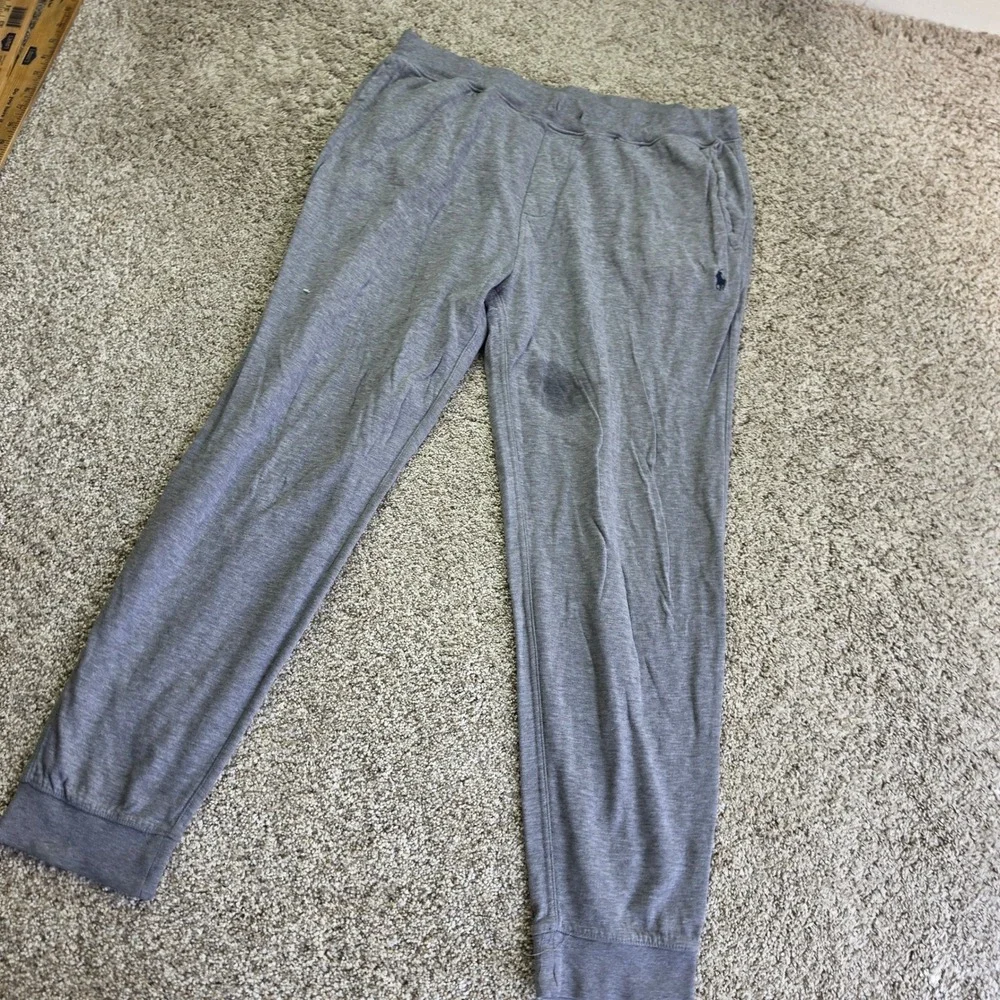 Polo Ralph Lauren Jogger Sweatpants Mens XL Gray Embroidered Pony Lounge Pants
